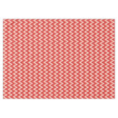 Ikat-Zickzack Streifen - Rost-Orange und Weiß Tischdecke (Vorderseite (Horizontal))