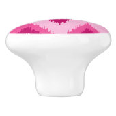 Ikat Zickzack Stripes - Fuchsia und Pink Keramikknauf (Seitenansicht)