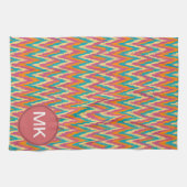 iKat Zigzag Design Gewürzfarben Geschirrtuch (Horizontal)
