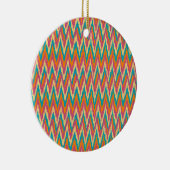 iKat Zigzag Design Gewürzfarben Keramikornament (Rechts)
