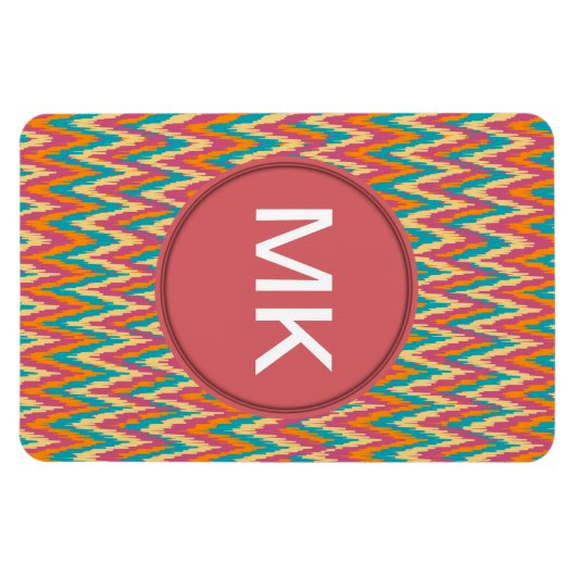 iKat Zigzag Design Gewürzfarben Magnet (Horizontal)