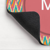 iKat Zigzag Design Gewürzfarben Mousepad (Ecke)