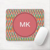 iKat Zigzag Design Gewürzfarben Mousepad (Mit Mouse)