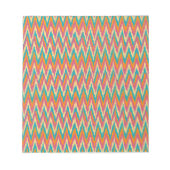iKat Zigzag Design Gewürzfarben Notizblock (Vorderseite)