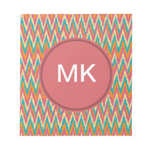 iKat Zigzag Design Gewürzfarben Notizblock