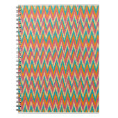 iKat Zigzag Design Gewürzfarben Notizblock (Vorderseite)