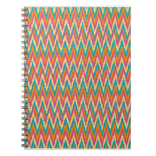 iKat Zigzag Design Gewürzfarben Notizblock