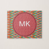 iKat Zigzag Design Gewürzfarben Puzzle (Horizontal)