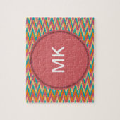 iKat Zigzag Design Gewürzfarben Puzzle (Vertikal)