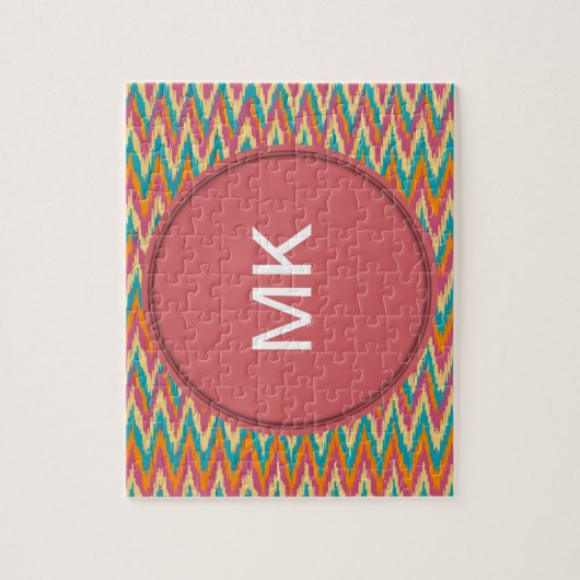 iKat Zigzag Design Gewürzfarben Puzzle (Vertikal)