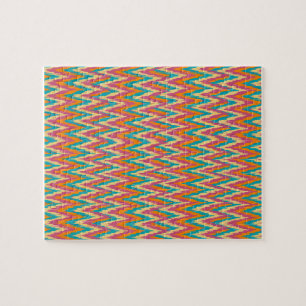 iKat Zigzag Design Gewürzfarben Puzzle