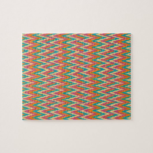 iKat Zigzag Design Gewürzfarben Puzzle (Horizontal)