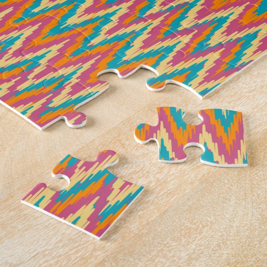 iKat Zigzag Design Gewürzfarben Puzzle (Seite)