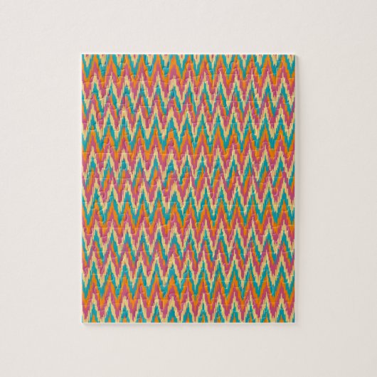 iKat Zigzag Design Gewürzfarben Puzzle (Vertikal)