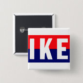 Ike 1952 für Präsidenten Button (Vorne & Hinten)