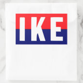 Ike for President 1952 Rechteckiger Aufkleber (Tasche)