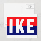 Ike for President Postkarte (Vorne/Hinten)