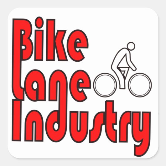 IKE LANE QUADRATISCHER AUFKLEBER (Vorderseite)