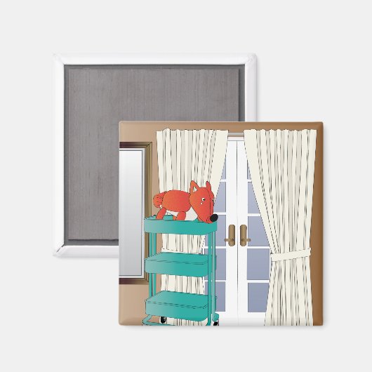 Ikea Interiors Fox Magnet (Vorderseite/Rückseite)