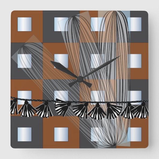 Ikea Mirrors Squares Uhr (Vorderseite)