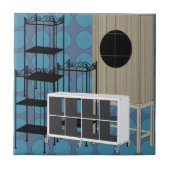 Ikea Möbel Shelves Blue Shelves Fliese (Vorderseite)