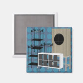 Ikea Möbelshelves Blue Magnet (Vorderseite/Rückseite)