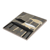 Ikea Möbelstühle aus Brown Tile Fliese (Seite)