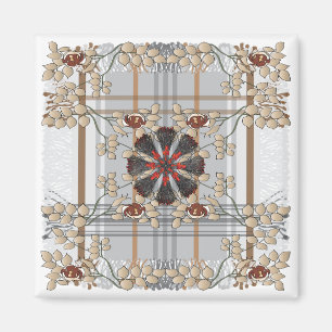 Ikea Throws Kariert Brown Magnet