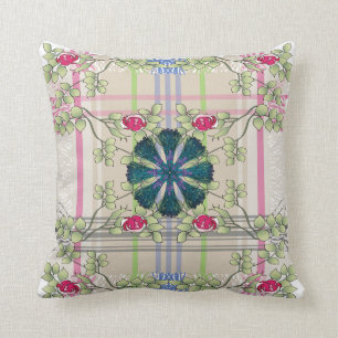 Ikea Throws Kariert Pink Pillow Kissen