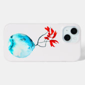 Ikebana Aquarellblase Case-Mate iPhone Hülle (Rückseite (Horizontal))