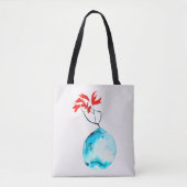 Ikebana Aquarellblase Tasche (Vorderseite)