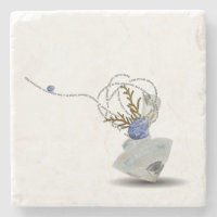 Ikebana Diamantblauer Muscheltiefengedicht