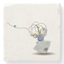 Ikebana Diamantblauer Muscheltiefengedicht