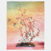 Ikebana Show Fleecedecke (Vorderseite)