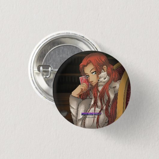 Ikeda Knopf (von der albtraumhaften Wirklichkeit) Button (Vorne & Hinten)