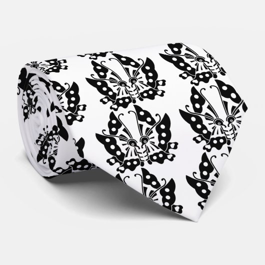 Ikeda-Schmetterlinge Krawatte (Gerollt)