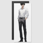 Ikemen Anime Man Magnetkarte (Vorne/Hinten)