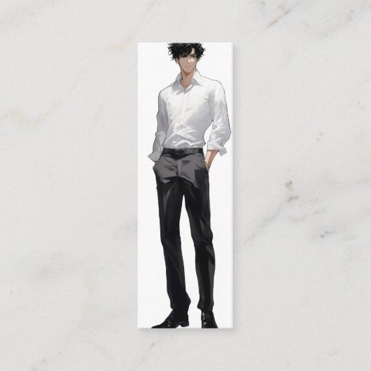 Ikemen Anime Man Mini Visitenkarte (Vorderseite)