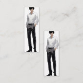 Ikemen Anime Man Mini Visitenkarte (Vorne/Hinten)