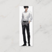 Ikemen Anime Man Mini Visitenkarte (Rückseite)
