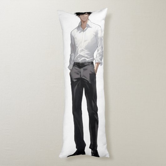 Ikemen Anime Man Seitenschläferkissen (Rückseite (Vertikal))