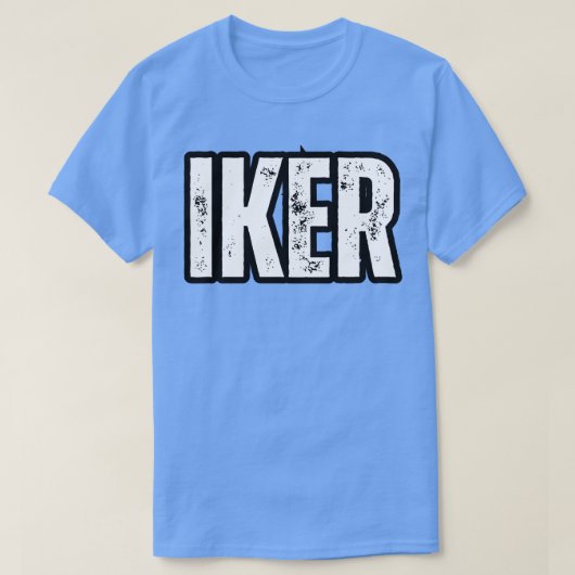 Iker Name Geschenk Geburtstag Feiertag Jahrestag T-Shirt (Design vorne)