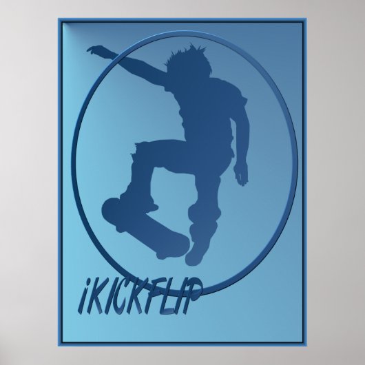 iKICKFLIP gerahmtes Poster (Vorne)