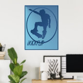 iKICKFLIP gerahmtes Poster (Heimbüro)
