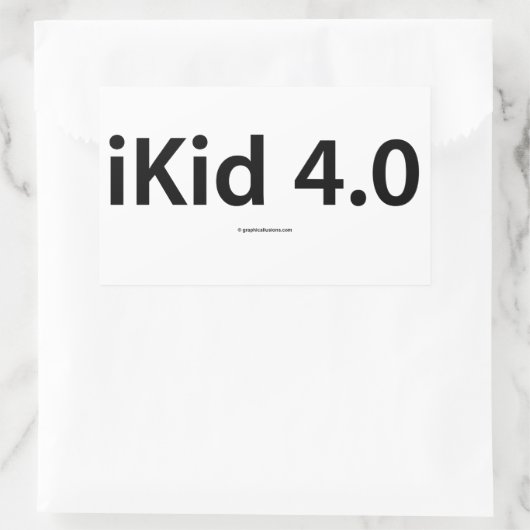 iKid 4.0 Rectangle Stickers (Tasche)