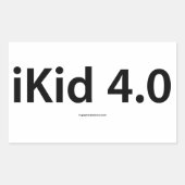 iKid 4.0 Rectangle Stickers (Vorderseite)