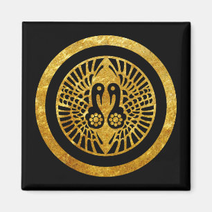 Ikko Ikki Montag japanisches Clan-Imitatgold auf Magnet