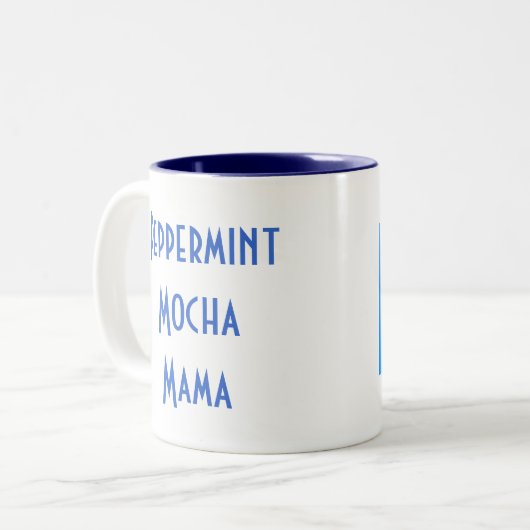 iKnit Tasse (blau) (Vorderseite Links)