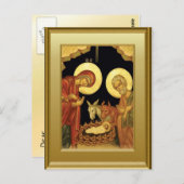 Ikon der Geburt Postkarte (Vorne/Hinten)