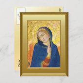 Ikon der Jungfrau Mary Postkarte (Vorne/Hinten)